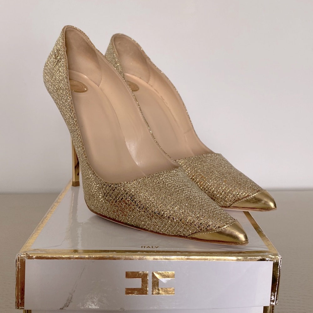 Elisabetta Franchi Shoes gold size 39